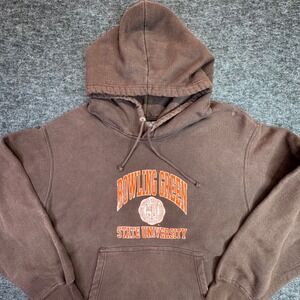 Vtg Bowling Green State University MV Sport Hoodie Men XXL Faded Brown Pro-Weave